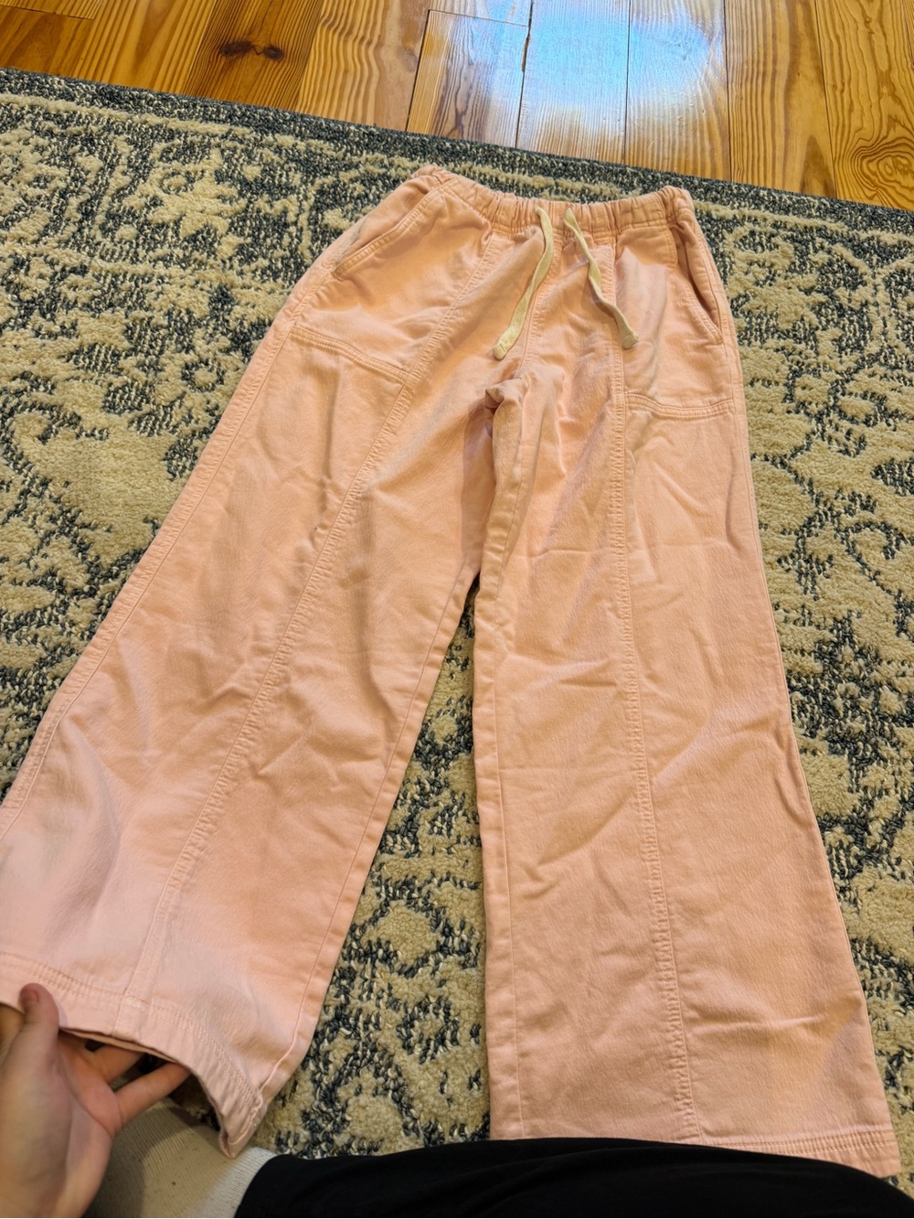 aerie Light Pink Drawstring Joggers s short - Picture 2 of 4